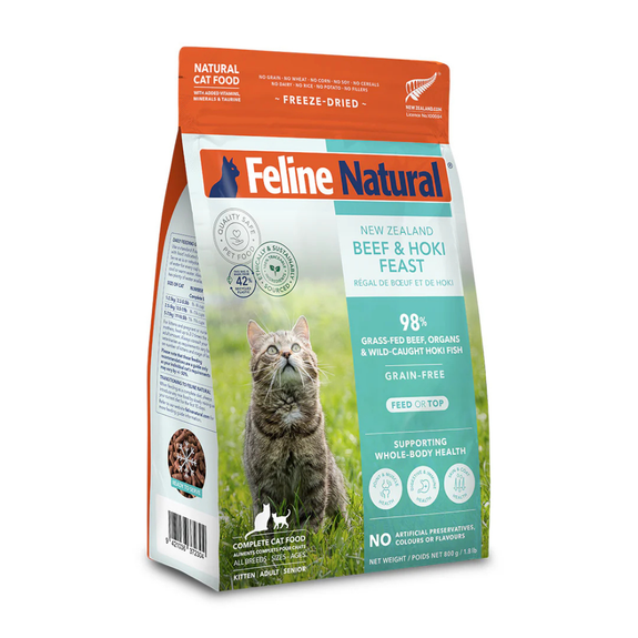 Beef & Hoki Feast Grain-Free Freeze Dried Cat Food