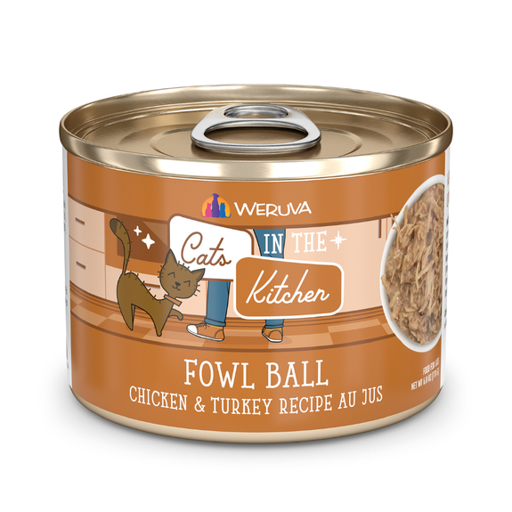 Cats in the Kitchen Fowl Ball Canned Grain-Free Cat Food