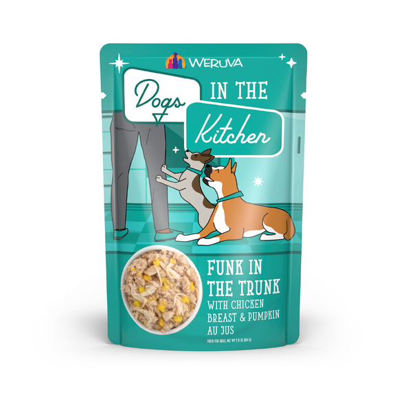 Dogs in the Kitchen Funk in the Trunk Grain-Free Chicken and Pumpkin Dog Food Pouch