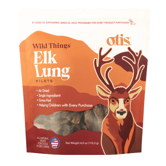 Wild Things Elk Lung Filet Dog Treats 4oz