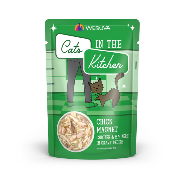 Cats In the Kitchen Chick Magnet Pouches Wet Grain-Free Cat Food