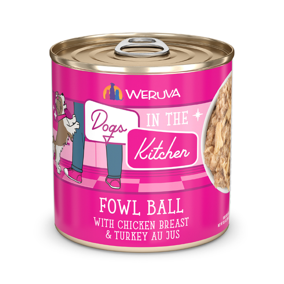 Dogs in the Kitchen Fowl Ball Grain-Free Chicken and Turkey Canned Dog Food