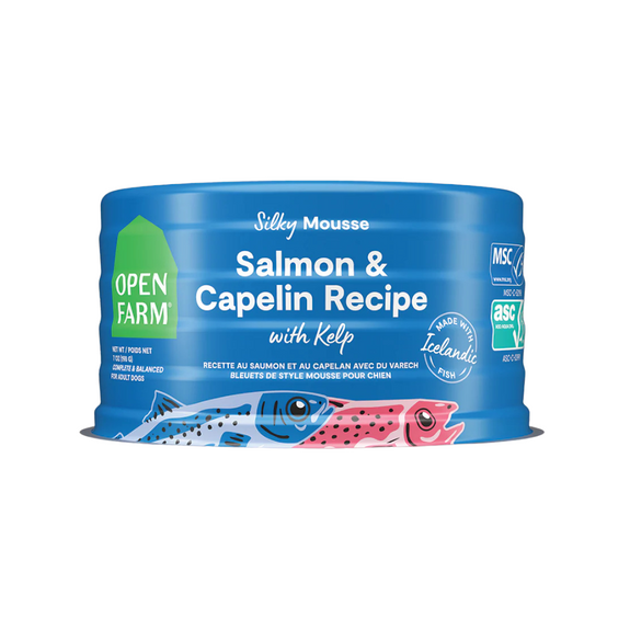 Salmon & Capelin with Kelp Silky Mousse Grain-Free Wet Dog Food 7oz case of 24