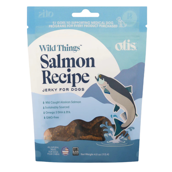 Wild Things Salmon Jerky Dog Treats 4oz