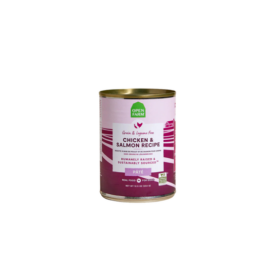 Harvest Chicken & Salmon Pâté for Dogs 12.5 oz case of 12