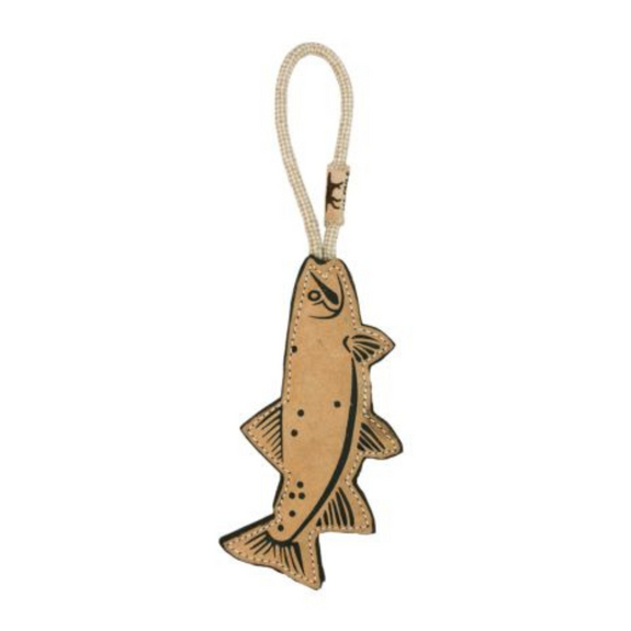 Trout Leather Tug Dog Toy 16"