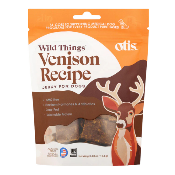 Wild Things Venison Jerky Dog Treats 4oz