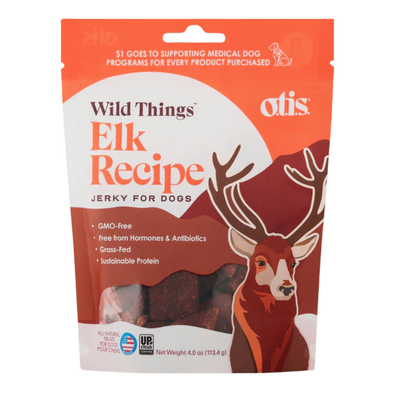 Wild Things Elk Jerky Dog Treats 4oz