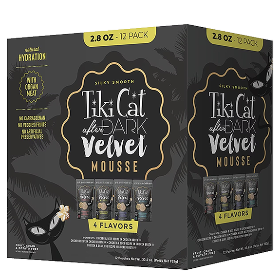 After Dark Velvet Mousse Variety Pack Grain-Free Wet Pouch Cat Food