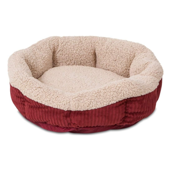 Fuzzy & Puffy Round Cat Bed