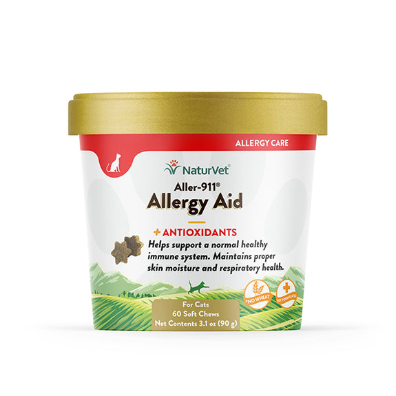 Aller-911 Allergy Aid Plus Antioxidants Soft Chews Cat Supplement