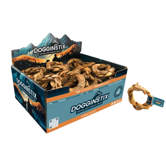 Braided Lamb Collagen Ring Dog Chew