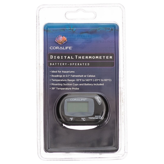 Digital Battery Operated Aquarium Thermometer with Probe