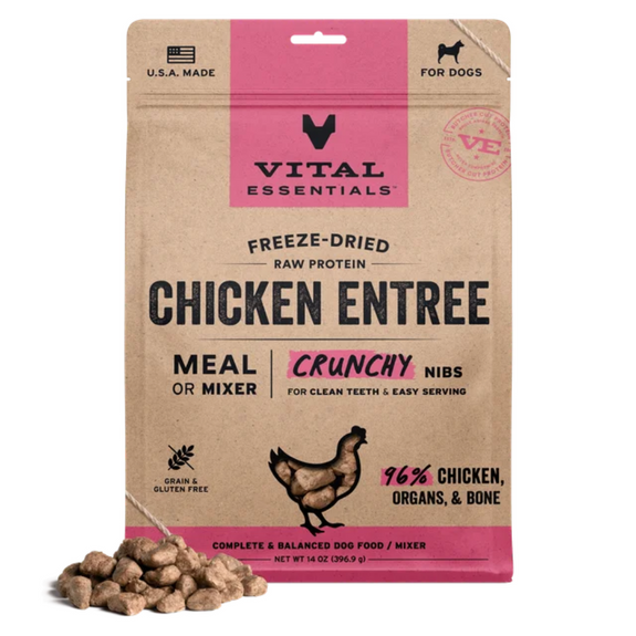 Chicken Crunchy Nibs Freeze-Dried Grain-Free Dog Food