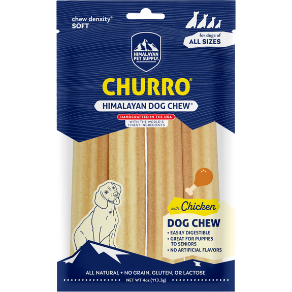Churro with Chicken Flavor Cheese Grain-Free Dog Treat