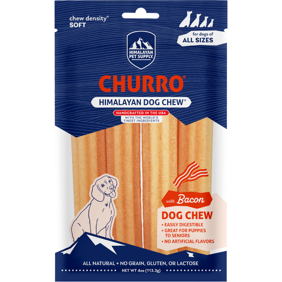 Churro with Bacon Flavor Cheese Grain-Free Dog Treat