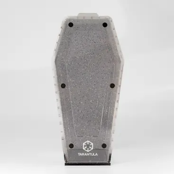 Coffin Crib Medium Acrylic Invertebrate Enclosure Glitter Gray