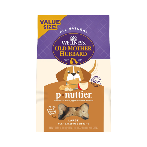 Crunchy Classic Natural P-Nuttier Large Biscuits Dog Treats