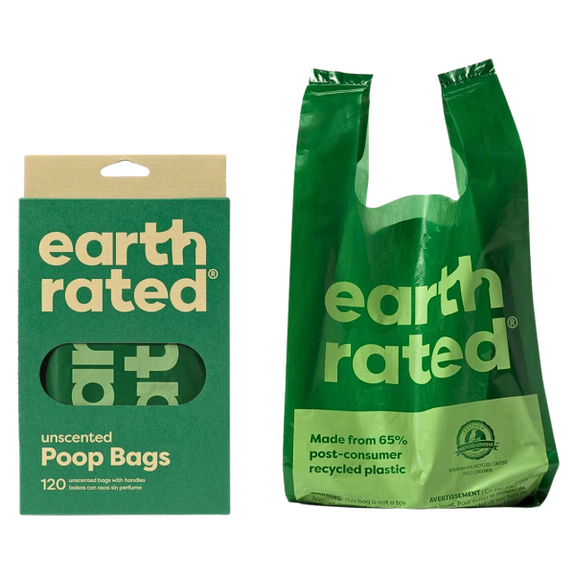 Unscented Poop Bags with Handle for Dogs