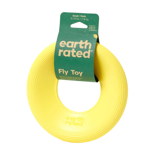 Natural Rubber Flyer Yellow Dog Fetch Toy