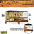 Naturalistic Front-Opening Glass Tank Terrarium Habitat for Large Reptiles