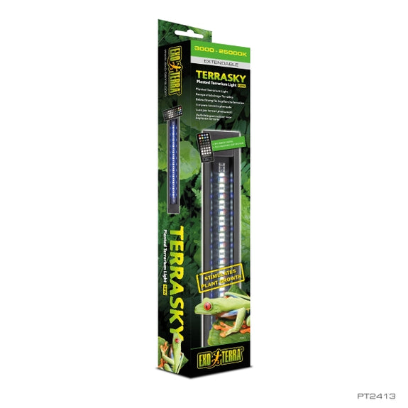 Terrasky LED Lighting Fixture Strip with Remote for Reptile Enclosures