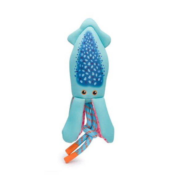 Squid Floatie Squeaky Waterproof Floating Dog Toy