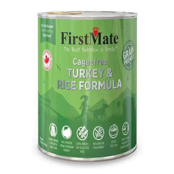 Cage-Free Turkey & Rice Formula Wet Canned Dog Food
