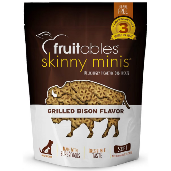 Skinny Minis Grilled Bison Flavor Soft & Chewy Training Dog Treats
