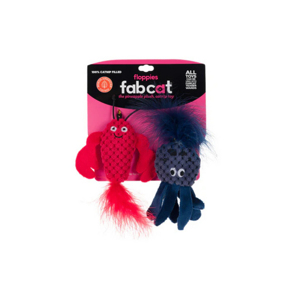 Floppy Lobster & Octopus Cat Toy