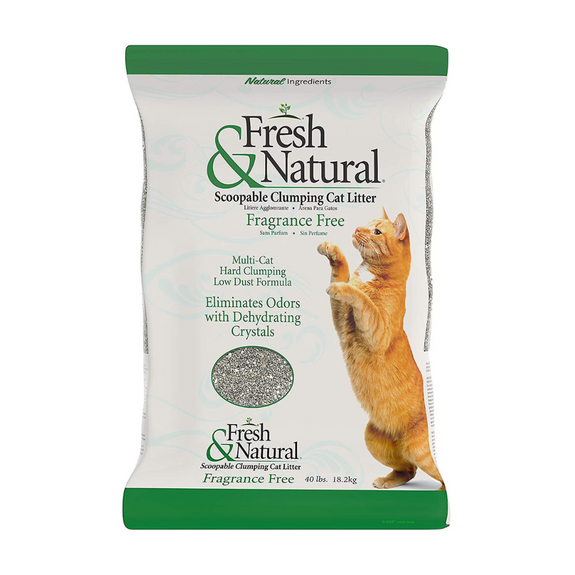 Fresh & Natural Clumping Clay Cat Litter