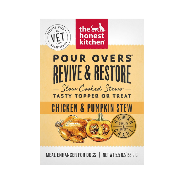 Functional Pour Overs Revive & Restore Chicken & Pumpkin Stew Recipe Grain-Free Wet Food Topper for Dogs