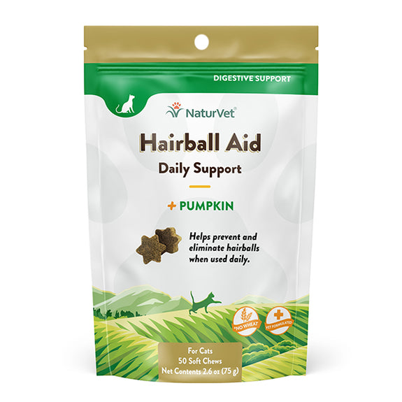 Hairball Aid Plus Pumpkin Soft Chew for Cats