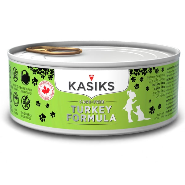 KASIKS Cage-Free Turkey Formula Grain-Free Wet Canned Cat Food