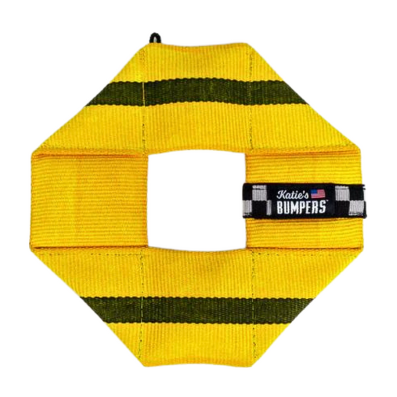Frequent Flyer Square Fire Hose Material Dog Fetch Toy Yellow