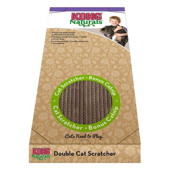 Two Sided Cardboard Scratcher with Catnip for Cats