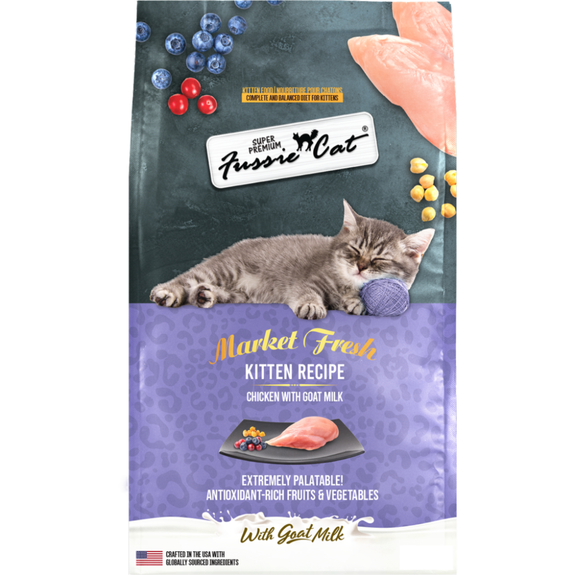 Market Fresh Chicken with Goat Milk Kitten Recipe Dry Food 3.5 Pounds