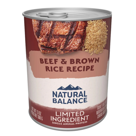 Limited Ingredient Diet Beef & Brown Rice Formula Wet Canned Dog Food