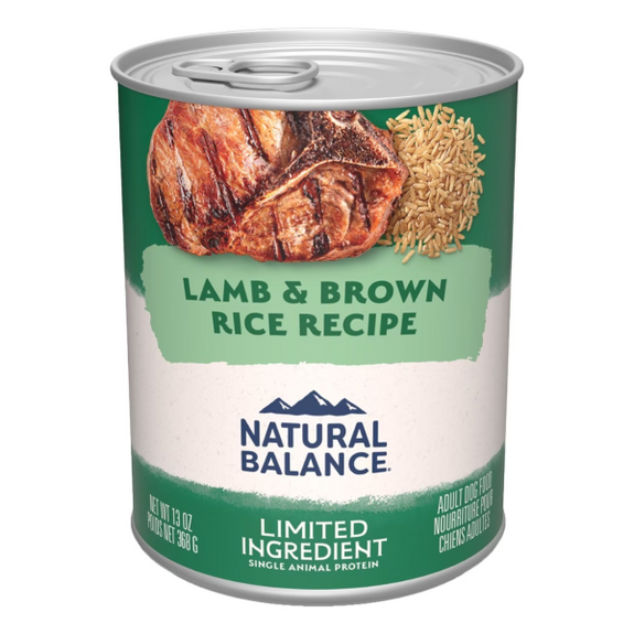 Limited Ingredient Diet Lamb & Brown Rice Formula Wet Canned Dog Food