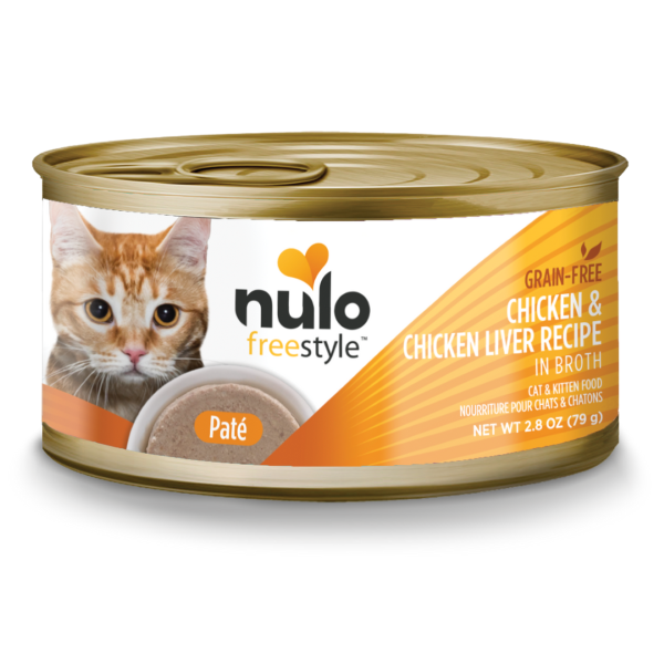 FreeStyle Chicken & Chicken Liver In Broth Grain-Free Canned Pate Wet Cat & Kitten Food