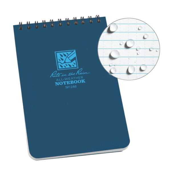 All Weather Top Spiral Notebook Blue