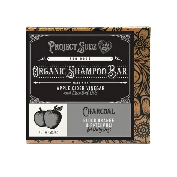 Organic Shampoo Bar Charcoal, Blood Orange & Patchouli for Dogs