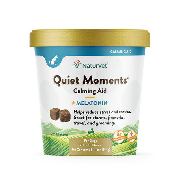 Quiet Moments Calming Aid Plus Melatonin Dog Soft Chews