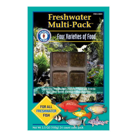Freshwater Multi-Pack Frozen Cubes Aquarium Fish Food