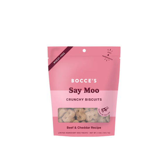 Say Moo Beef & Cheddar Crunchy Biscuit Dog Treats