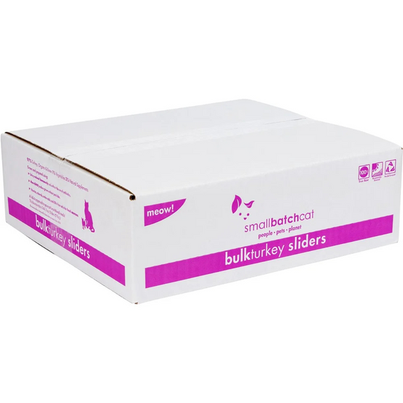 Turkey Sliders Frozen Raw Cat Food Bulk 9LBS