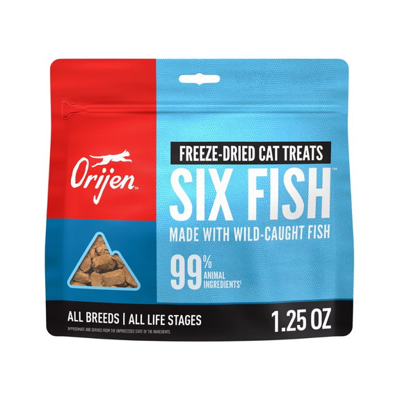 Six Fish Formula Freeze-Dried Raw Grain-Free Cat Treats