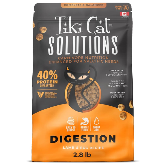 Solutions Digestion Baked Kibble: Lamb & Egg Recipe Grain-Free Cat Kibble