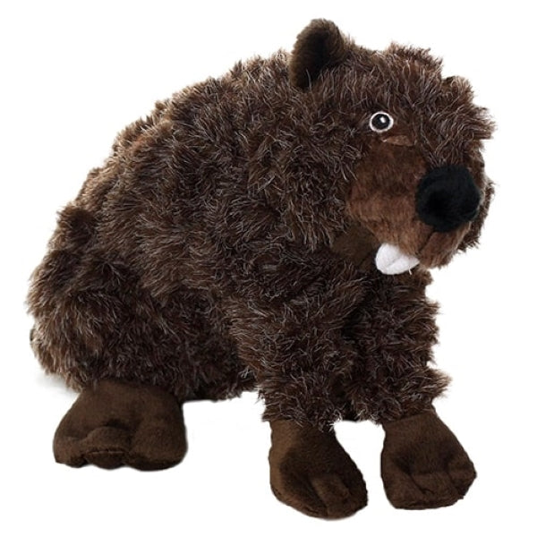 Mighty Nature Series Beaver Durable Squeaky Plush Dog Toy