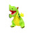 Mighty Green Dragon Durable Squeaky Plush Dog Toy